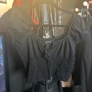 Motel rocks milkmaid crop top